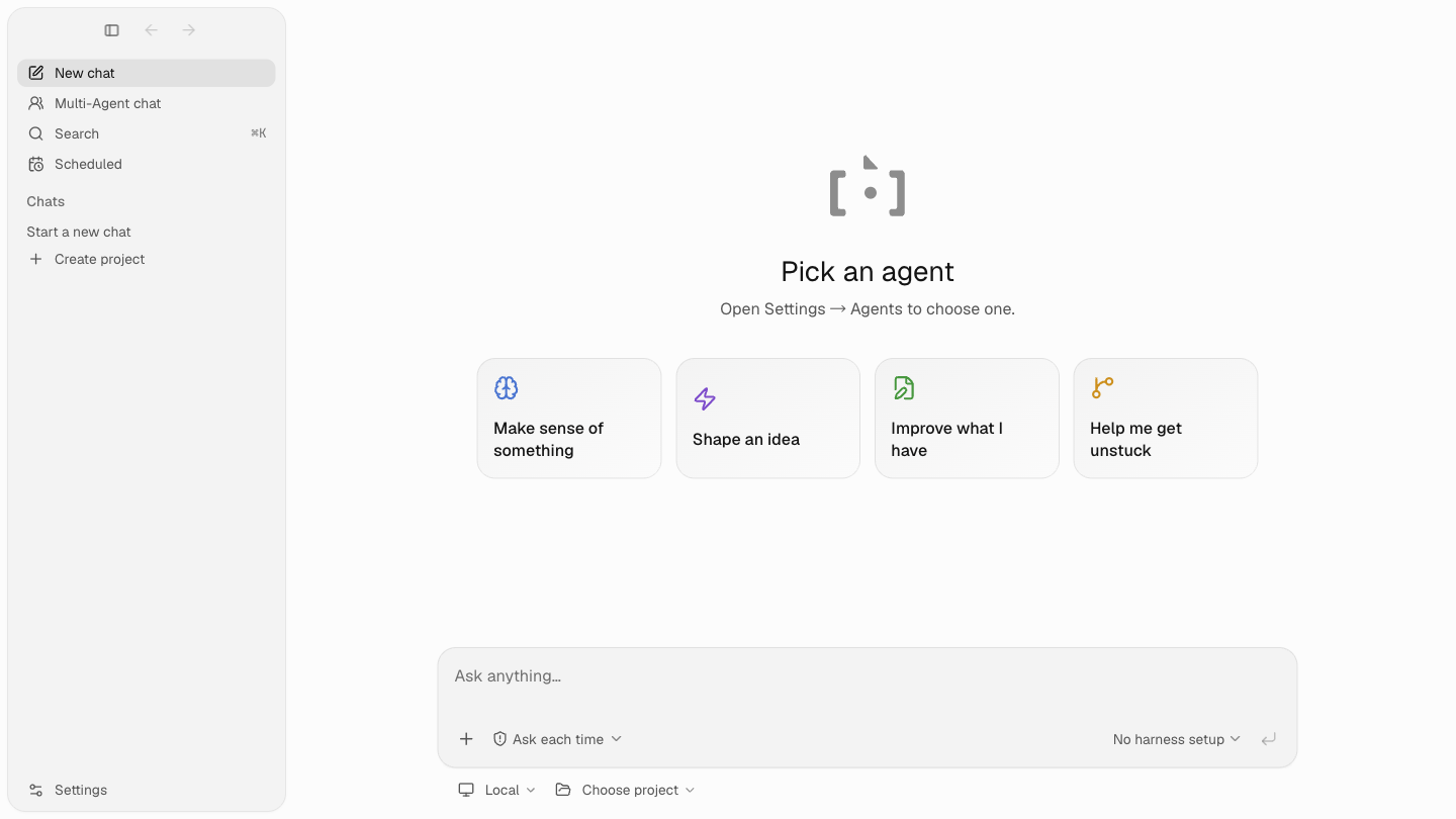 Backchat desktop home